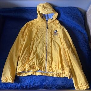 Disney Disneyland Mickey Hooded Jacket Size XXL Yellow